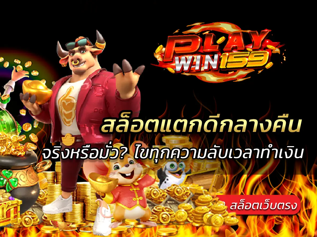 สล็อตแตกดีกลางคืน จริงหรือมั่ว? ไขทุกความลับเวลาทำเงิน 2025